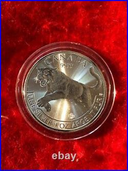 2016 Canada cougar 5 dollar 1oz. 9999