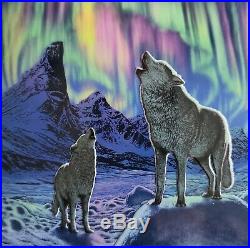 2016 Northern Lights Moonlight Wolf $30 2OZ Pure Silver Coin Canada #1748