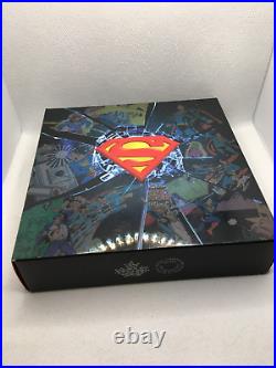 2017 $100 10oz Pure Silver Coin DC COMICS Original Superman's Shield