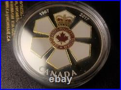 2017 $20 Silver Coin 50th Anniversary Of The Order Of Canada Canadian Honours