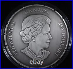 2017 $250 Proof 1kg Fine Silver The Canadian Coin Collection Coa