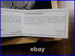 2017 $250 Proof 1kg Fine Silver The Canadian Coin Collection Coa