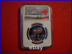 2017 CANADA $10 Montreal Canadiens Fine Silver Coin NGC PF 70 Matte FR