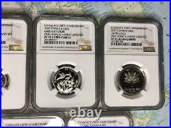 2017 CANADA SILVER 7-COIN SET 150th ANNIVERSARY OUR HOME AND NATIVE LAND NGC 70