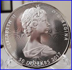 2017 Canada 10 Oz Silver The Great Niagara Falls Coin In Capsule BU $50