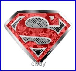 2017 Canada 10 oz. Pure Silver Coin $100 DC Comics Superman's Shield #87/1500
