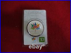2017 Canada 150 Maple Leaf Colored Silver Round Coins Td Bank Limited