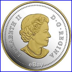 2017 Canada 150th $1 Gold Plated Proof 99.99% Silver Dollar Coin