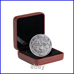 2017 Canada $15 In The Eyes of the Lynx Fine Silver Coin