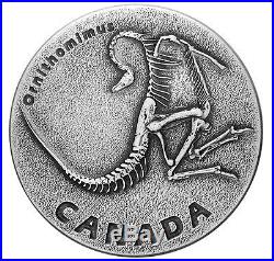 2017 Canada $20 Ancient Canada Ornithomimus Dinosaur fossils 1oz Silver coin