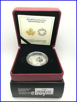 2017 Canada $20 Fine Silver Coin Bejeweled Bugs Bee