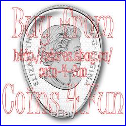 2017 Canada Hot Air Balloons 1 OZ $20 Elliptical Shaped Pure Silver Coin