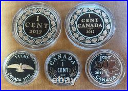 2017 Canada Legacy Of The Penny Fine Silver Coin Set Selective Rose Gold FRS11
