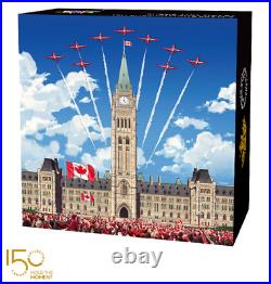 2017 Celebrating Canada Day 150 Parliament Hill $30 Glow-In-The-Dark Silver Coin