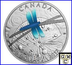 2017 Dragonfly-Nature's Adornments Prf $20 Silver Coin 1oz. 9999 Fine(17766)OOAK