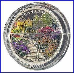 2017 Fine silver 2oz Gardens Of Canada Gate To Enchanted Garden $30 Coin #25-12