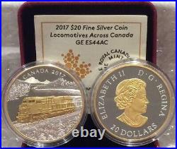 2017 Locomotive GE ES44AC Across Canada $20 1OZ Pure Silver Proof Train Coin