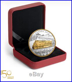 2017 Locomotives Across Canada 1 oz. 9999 Pure Silver Gold-Plated 3-Coin Series