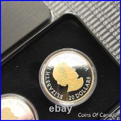 2017 Locomotives Across Canada 3 Coin Set $20 Gold Plated Silver #coinsofcanada