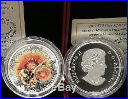 2017 Mother Nature's Magnification Beauty Bee Under Sun $20 Silver Coin Canada