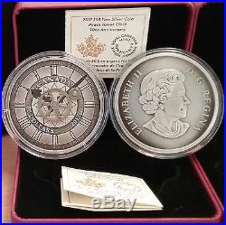2017 Peace Tower Clock 90th Anniversary $50 5OZ Silver Antique Coin, Mintage1200
