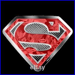 2017 Silver 10 oz. Coloured Coin DC Comics Originals Superman's Shield