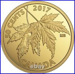 2017 The Canada Silver Maple Leaf Gold Coin. 9999 Fine Gold Coin