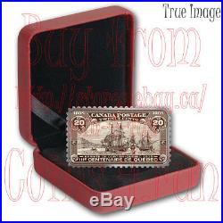 2018Arrival of Cartier-Quebec 15351608-1908 20-c Stamp$20 Silver Coin Canada