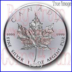 2018 30th Anniversary of SML 1 OZ $20 Pure Silver Incuse Maple Leaf Coin Canada