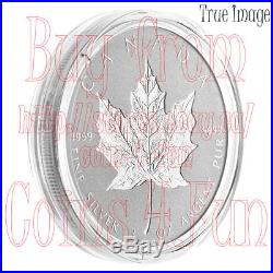 2018 30th Anniversary of SML 3 OZ $50 Pure Silver Incuse Maple Leaf Coin Canada