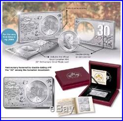 2018 3 Oz Silver $5 30TH ANNIVERSARY CANADIAN MAPLE LEAF Coin Set