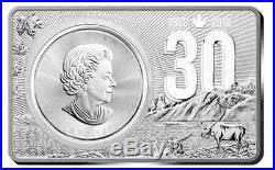 2018 3oz 30th Anniversary Canadian MAPLE LEAF 9999Silver Coin/Bar Set, Box & COA