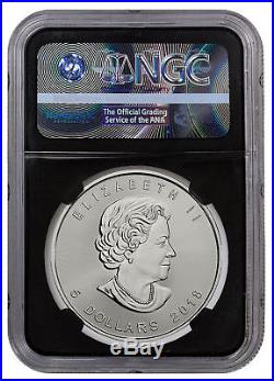 2018 Canada 1 oz Silver Maple Leaf $5 Coin NGC MS70 FDI Black Core SKU52121