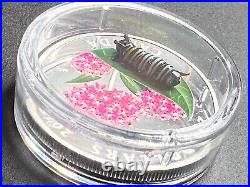 2018 Canada $20 Fine Silver Coin Little Creatures Monarch Caterpillar