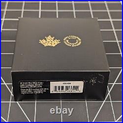 2018 Canada $20 Little Creatures Monarch Caterpillar Glass 99.99% Fine Silver