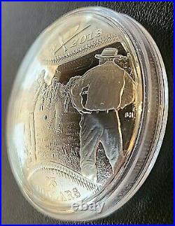 2018 Canada $20 Pure Silver Convex Coin 180th Anniversary of Canadian Baseball