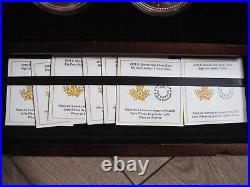 2018 Canada Big Coin 5 oz Fine Silver Gold Plated 7 Coin Set Royal Canadian Mint