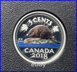 2018 Canada Fine Silver Colourized 6-Coin Proof Set Classic Coins #30-03