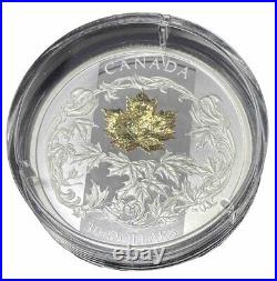 2018 Canada Fine silver 2oz 3D Golden Maple Leaf $30 Coin #25-10