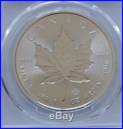 2018 Canada Flag FS 1 oz. Silver Maple Leaf -Incuse $5 Coin PCGS MS70 pop 306