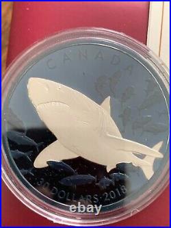 2018 Canada Great White Shark Silver