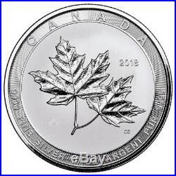 2018 Canada Magnificent Maple Leaves 10 oz. Silver $50 Coin GEM BU SKU53164