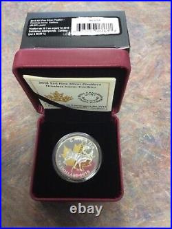 2018 Canada RCM $25 Dollar fine silver Piedfort Timeless Icons Caribou. 9999