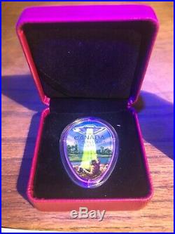 2018 FALCON LAKE INCIDENT Proof #2992 1oz SILVER Glowing $20 Coin + FLASHLIGHT