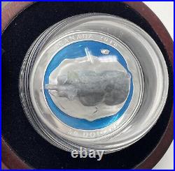 2018 Fine silver 5oz Canada Polar Bear Soapstone Sculpture $50 Coin #25-03