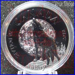 2018 Nocturnal by Nature #3 The Howling Wolf $20 Rhodium Plated Pure Silver Coin
