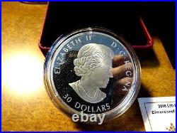 2018 Polar Bears Dimensional Nature $30 2oz Pure Silver Proof Canada Coin