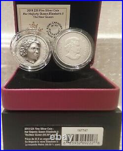 2018 The New Queen $25 1OZ Pure Silver Coin Canada HerMajesty Queen Elizabeth II