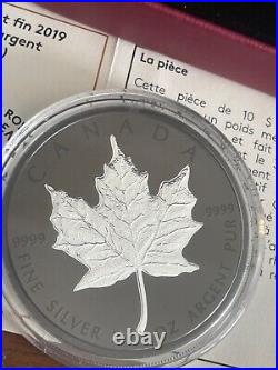 2019 $10 fine silver coin silver maple leaf (Limited edition)