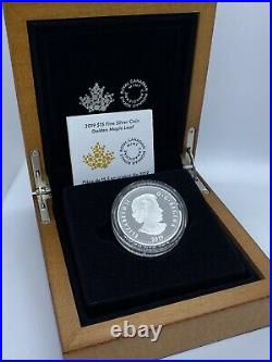 2019 $15 EXCLUSIVE Masters Club Silver Coin Golden Maple Leaf 170729